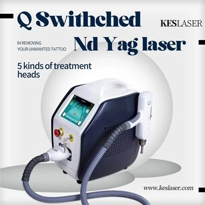 Qswitched ND YAG لیزر سسٹم